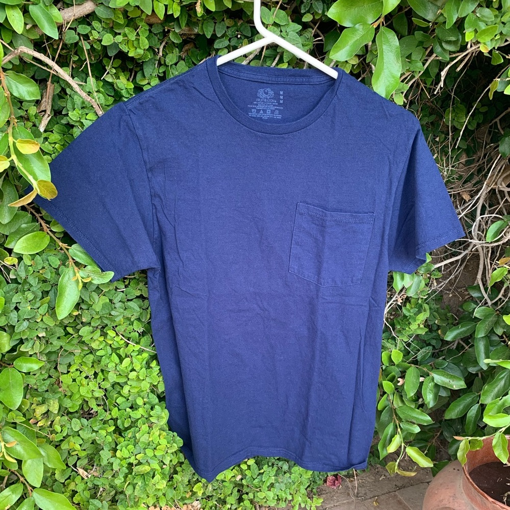 Blue Pocket Tee